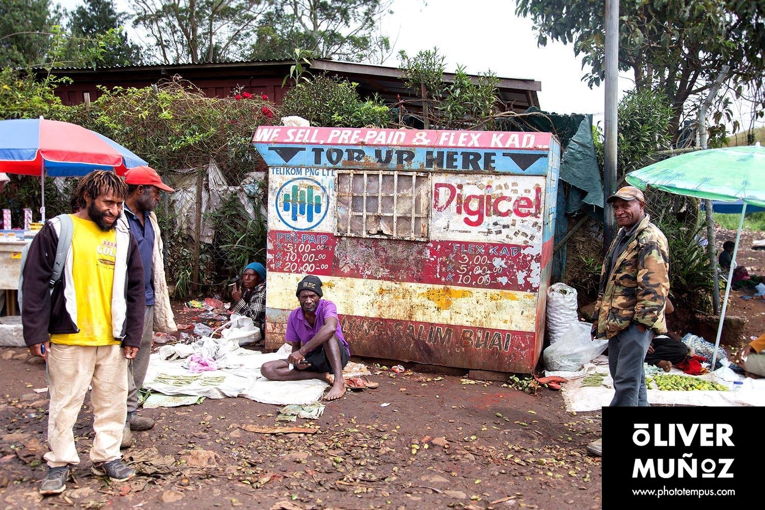 La encrucijada de Mount Hagen ( Papua Nueva Guinea )